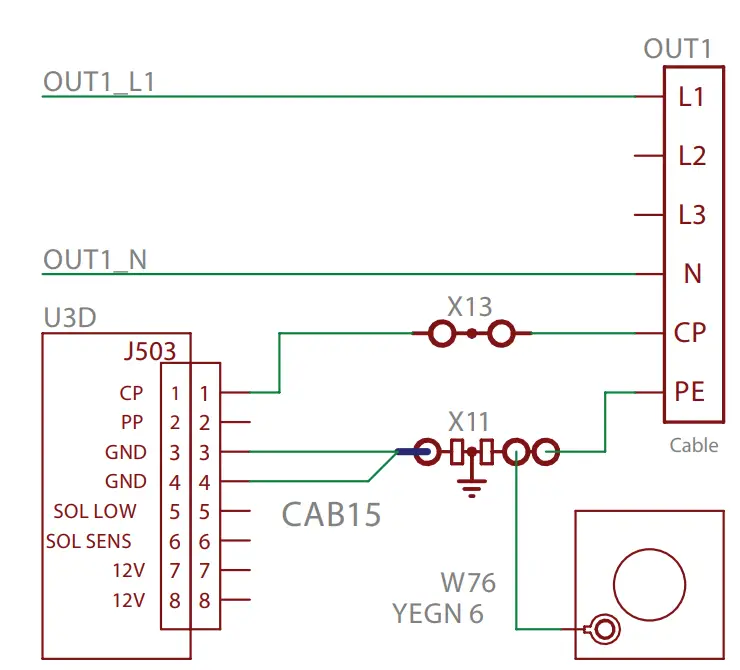 1PH CABLE (FIRST OUTPUT)