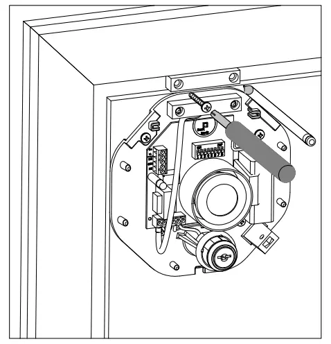 HomeControl STI 6400 Series Exit Stopper -Mounting holes 1