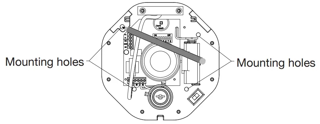 HomeControl STI 6400 Series Exit Stopper -Mounting holes