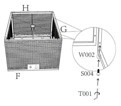Enjoy AJ1188 Fire Pit Table - Assembly2