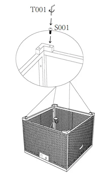 Enjoy AJ1188 Fire Pit Table - Assembly3