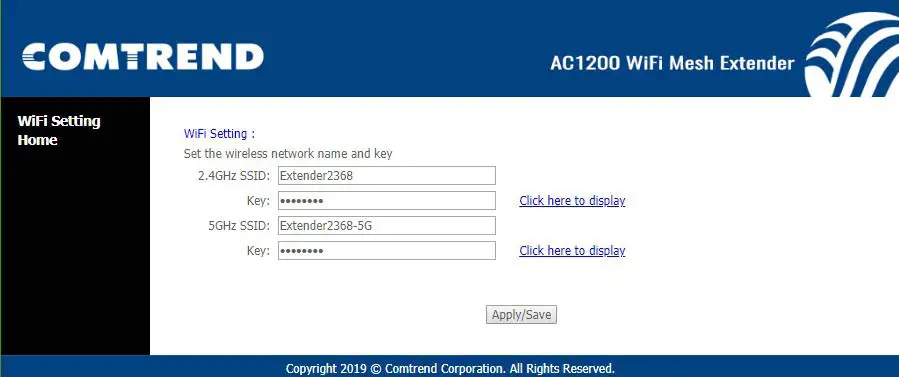 COMTREND WAP-5903 AC1200 Dual Band WiFi-Setup8