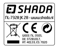 Shada Logo and Compliances Symbols