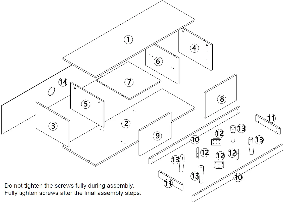 Kmart 42942061 Thorne ENT Unit Oak installation