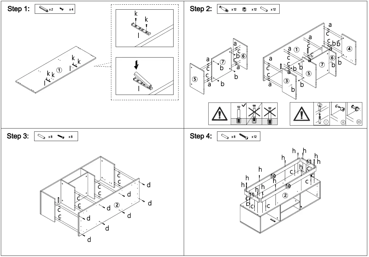 Kmart 42942061 Thorne ENT Unit Oak steps