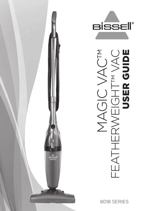 Bissell 8018 Series Magic Vac Featherweight Vac User Guide
