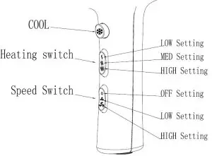 Nero 7412001 Retrak Hair Dryer -Switch use method