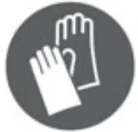 Wear protective gloves icon