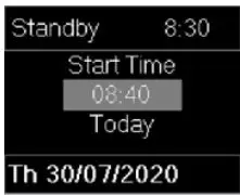 ELDOM RH01F Electric Convector Heater Instruction Manual - Delayed Start mode