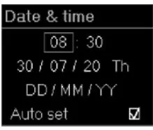 ELDOM RH01F Electric Convector Heater Instruction Manual - Keeping the system date and time