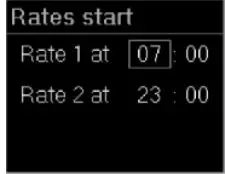 ELDOM RH01F Electric Convector Heater Instruction Manual - Rates start