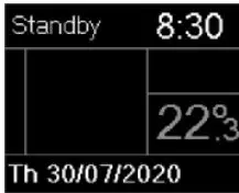 ELDOM RH01F Electric Convector Heater Instruction Manual - Standby mode
