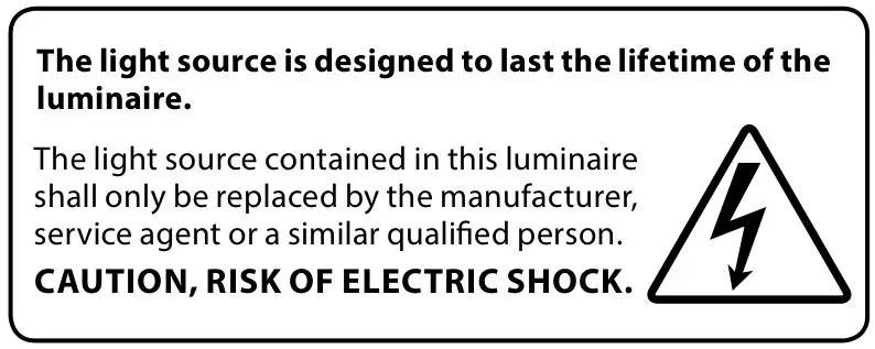 Eterna SQPRISEM3 LED Emergency Square Bulkhead - LAMP REPLACEMENT