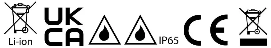 li-ion, ukca, ce, disposal icon