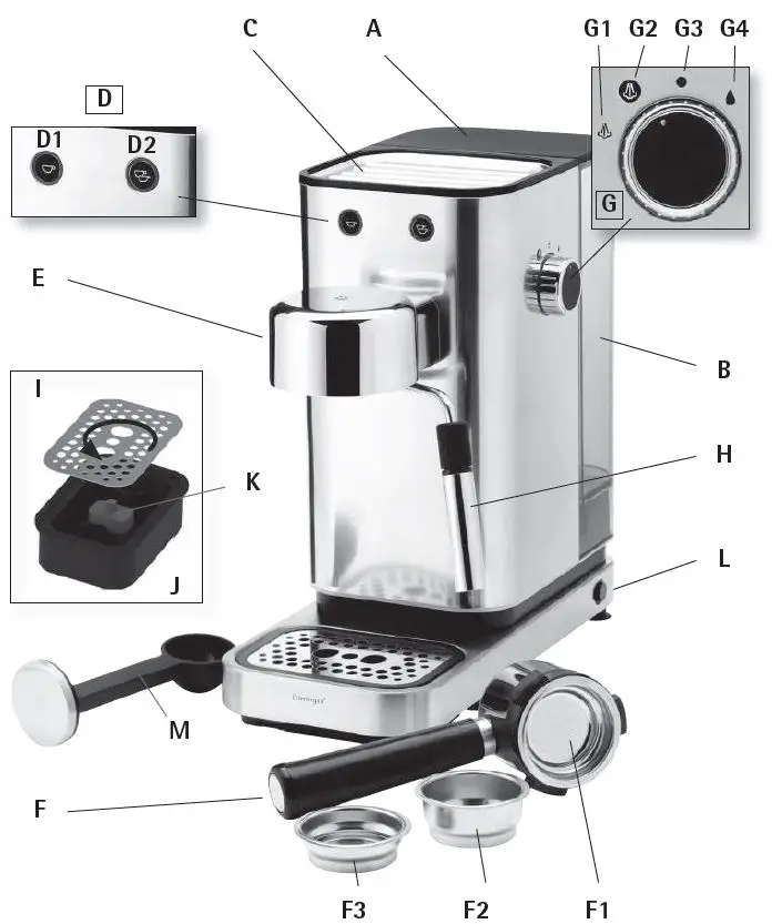 WMF 886016 Lumero Portafilter Espresso Machine fig-1