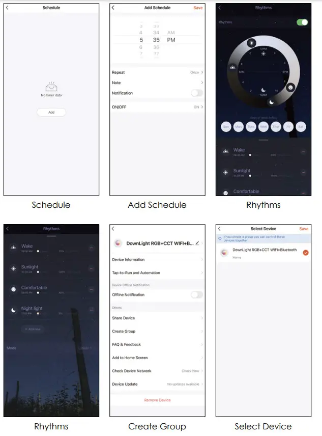 GRACE GRSDL05XX 13 Smart Down Light UMNAK Multicolor and Tunable - Group Control