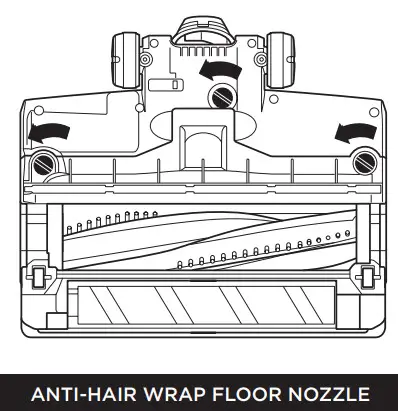Shark IZ201UK Series Anti Hair Wrap & DuoClean Cordless Vacuum - MAINTAINING THE FLOOR NOZZLE