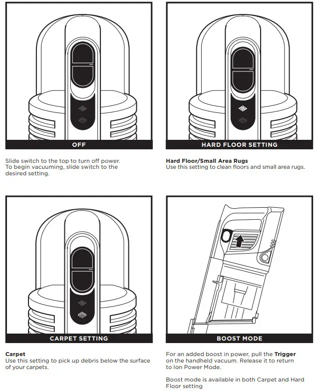Shark IZ201UK Series Anti Hair Wrap & DuoClean Cordless Vacuum - USING SMART RESPONSE TECHNOLOGY