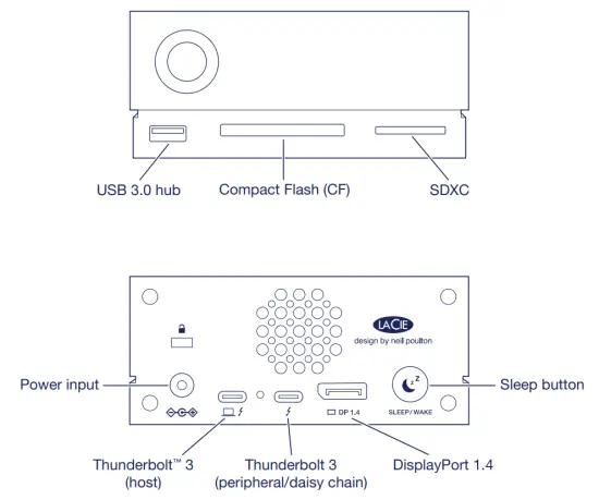 LACIE 1big DOCK Professional Desktop Storage Docking Station - overview