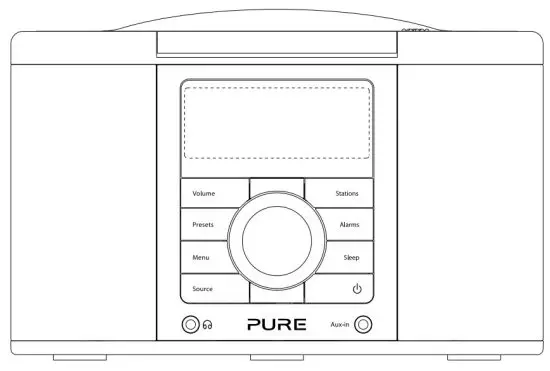 PURE Chronos CD Series 2 Digital and FM Clock Radio - 1