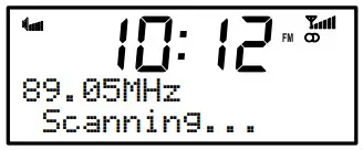 PURE Chronos CD Series 2 Digital and FM Clock Radio - Changing stations 1