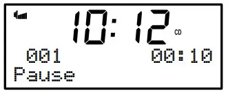 PURE Chronos CD Series 2 Digital and FM Clock Radio - Playing 2