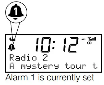 PURE Chronos CD Series 2 Digital and FM Clock Radio - Setting an alarm 2