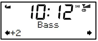 PURE Chronos CD Series 2 Digital and FM Clock Radio - Setting bass 1