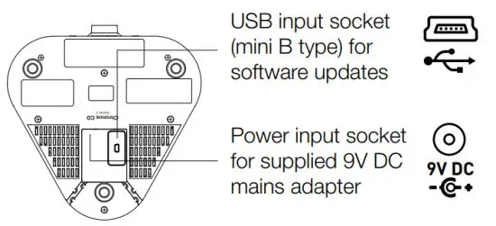 PURE Chronos CD Series 2 Digital and FM Clock Radio - Underneath