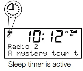 PURE Chronos CD Series 2 Digital and FM Clock Radio - sleep timer 2