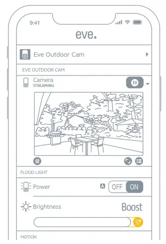 eve 51ECA9901 Outdoor Camera - Light Boost