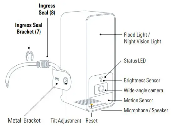 eve 51ECA9901 Outdoor Camera - Meet Eve Outdoor Cam 1