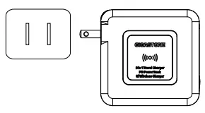 Gigastone QP-10200B Qi Travel Power Bank User Guide - Charge for power bank
