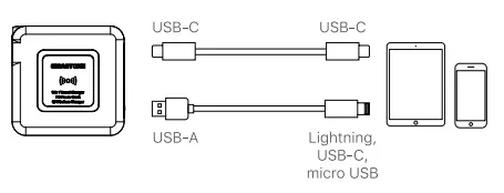 Gigastone QP-10200B Qi Travel Power Bank User Guide - Use power bank to charge other devices