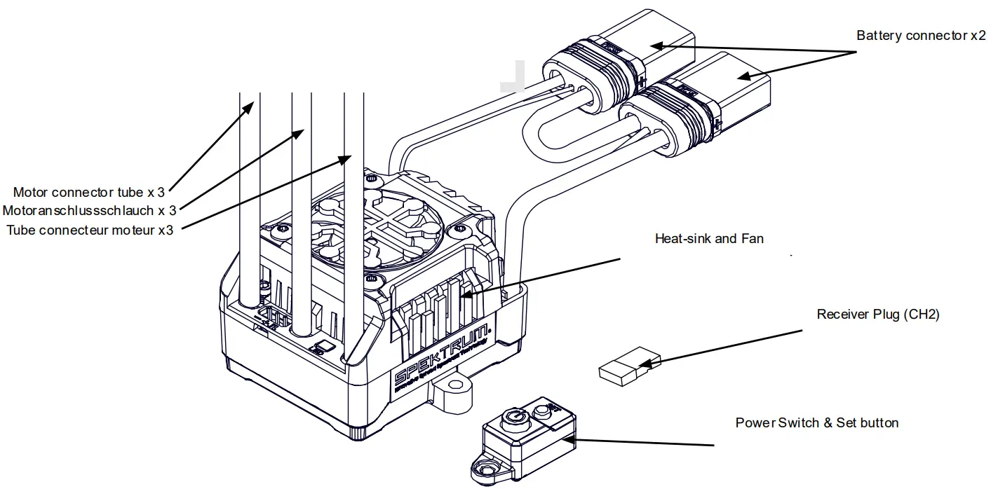 HORIZON HOBBY 9780505 Speed Monster Truck - Motor