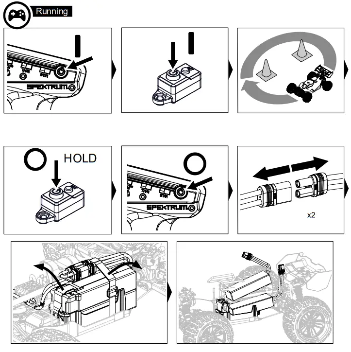 HORIZON HOBBY 9780505 Speed Monster Truck - Running