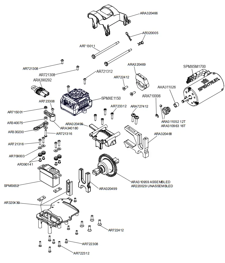 HORIZON HOBBY 9780505 Speed Monster Truck - fig 10