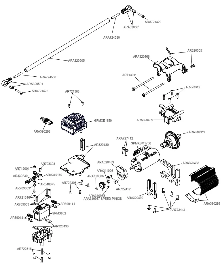 HORIZON HOBBY 9780505 Speed Monster Truck - fig 16