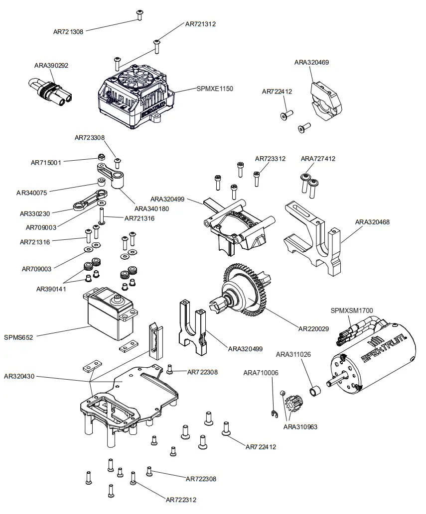 HORIZON HOBBY 9780505 Speed Monster Truck - fig 18