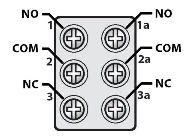 zap ACC401 Outdoor Emergency Door Release Fire Alarm Button - Connections - ACC400-402, ACC410-411
