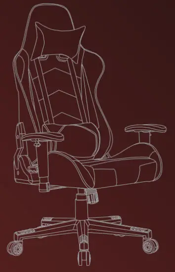 GTPLAYER GT002 Adjustable Gaming Chair - chair of installation 10
