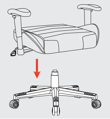 GTPLAYER GT002 Adjustable Gaming Chair - chair of installation 4
