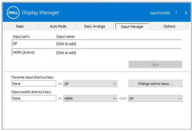 DELL P2723D Smart Monitor - Managing Multiple Video Inputs