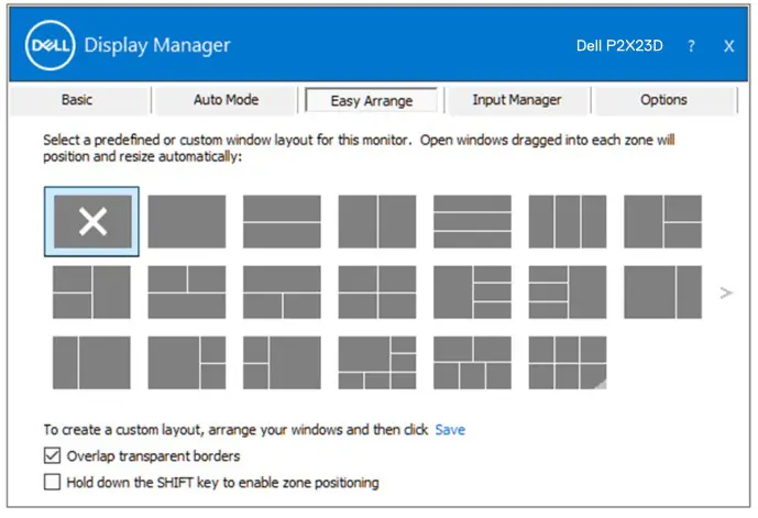 DELL P2723D Smart Monitor - Organizing windows with Easy Arrange 1