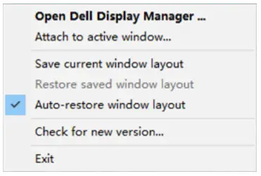 DELL P2723D Smart Monitor - Restoring Application Positions 2