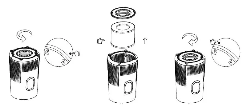 AROMA AP8001 Air Purifier fig 4
