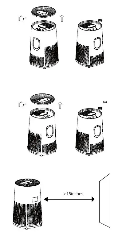 AROMA AP8001 Air Purifier fig 5