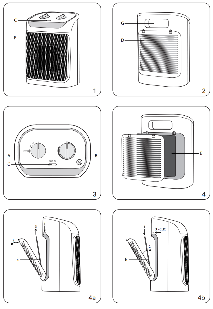 ROWENTA SO9060 Mini Excel ECO Energy Heater fig