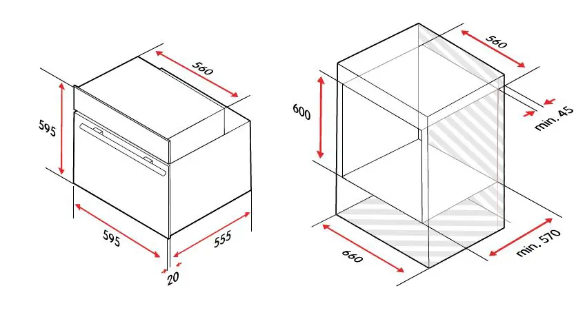 ELVITA CUI4724S White Convection Oven with Meat Thermometer 12