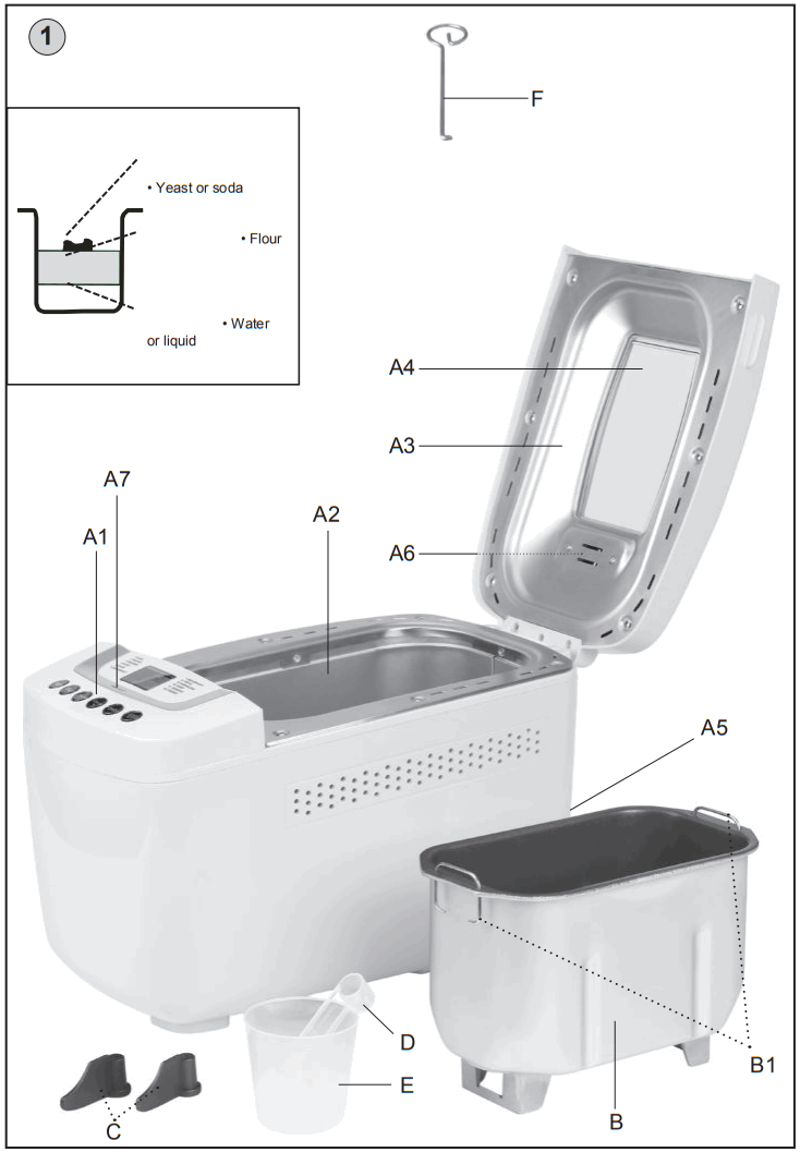 eta Crustum 31509 Electric Bread Maker - 1
